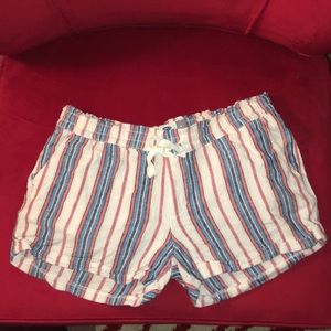 Striped Linen Shorts